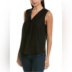 Vince Camuto Black V-Neck Blouse